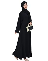 Zofocy Solid Color Women Abaya Modest Muslim Prayer