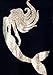 Sidecca Mermaid Floral Gold Foil Silhouette Tank-Black-Small