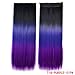 Black to purple to grape purple three Colors Ombre hair extension, Synthetic Hair extensions UF204