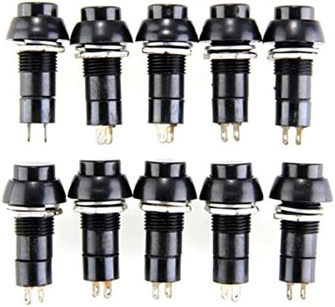LOVELIFEAST 10Pcs 12V Heavy Duty Push-To-Make Button Switch Car Spst Dash Light Boat Auto Durable Professional