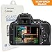 Nikon D5300 D5500 LCD Tempered Glass Screen Protector, Exuun Optical 9H Hardness 0.3mm Ultra-Thin DSLR Camera Tempered Glass for Nikon D5300 D5500