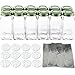 SpiceLuxe Premium Spice Jar Set -12 Square Glass 4 oz Spice Bottles, 72 Deluxe Labels, 12 Shaker Tops, Organic Green Steel Caps and No Clog Wide Spice Funnel