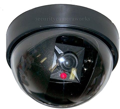 Kakde's & Co. Pcs Dummy Cctv Dome Camera With Blinking Red Led Light ( 1 Piece)