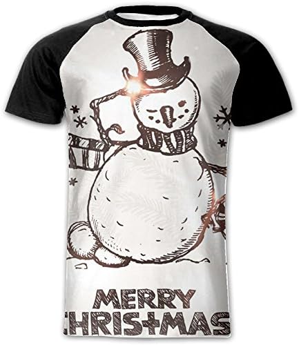 VisionToto Men's T-shirt Full Side Print Funny Carnival Festivals Blouse Material Short Sleeved Sportswear