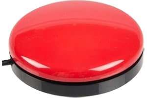 AbleNet Big Buddy Button Red Switch - Large Tactile Assistive Technology Adaptive Switch Device for Accessibility - Product #