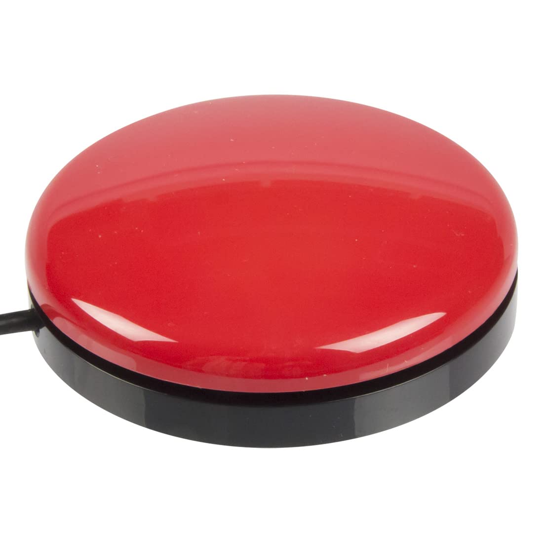 Interruptor rojo de botón AbleNet Big Buddy - Dispositivo de interruptor adaptativo de tecnología de asistencia táctil grande para accesibilidad - Producto n.° 56100