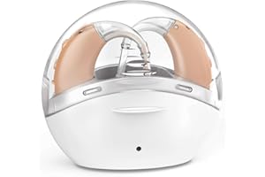 Soundure Rechargeable Hearing Aids for seniors with Intelligent Noise Reduction - Over ear hearing aid for women & men - OTC Hearing Aids for severe hearing loss with Fast charging case - Hearing Amplifiers for Seniors