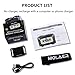 MOLAER Rechargeable Headlamp, LED Head Lamp Flashlight 550 Lumens with Red Light and Motion Sensor Switch, 5 Lighting Modes IPX5 Waterproof Headlight for Running, Camping, Hiking, Fishing