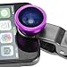 Universal 3 in 1 Cell Phone Camera Lens Kit for Smartphones Including - Fish Eye Lens / 2 in 1 Macro Lens & Wide Angle Lens/Universal Clip/Carry Pouch/Microfiber Cleaning Cloth