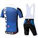 Coconut Ropamo Pro Team Summer Men's Cycling Jersey Set Bib Shorts with 3D Padded Cycling Kits