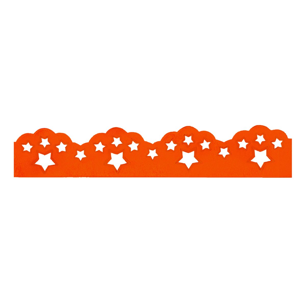 Berisfords Scatter Star, Polyester, Flo Orange, 10.2 x 4.5 x 10.2 cm