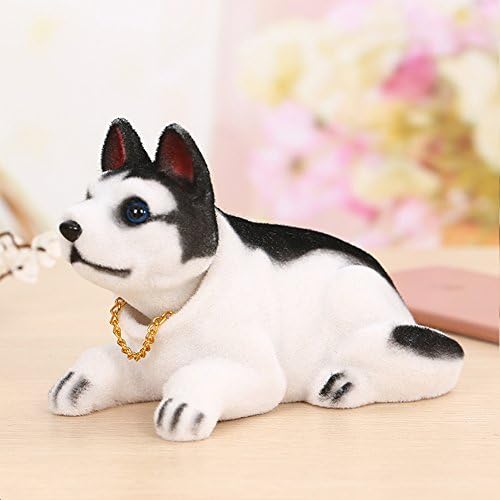 Bobble Head Dogs Bobbing Heads Car Dash Puppy for Car Vehicle decoration (Huskies)