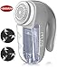 Electric Fabric Shaver, Muzili Professional Lint Remover with Dual Operated by Battery and AC Adapter, 3 Replaceable Stainless Steel Blades, 10000R/Min, Quick Remove Fuzzs, Lints, Pills or Bobbles
