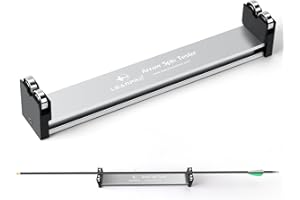 LEANPRO Arrow Spine Tester for Shaft Straightness,Vane Tuning and Broadhead Spining, Aluminum Arrow Straightness Detector Too