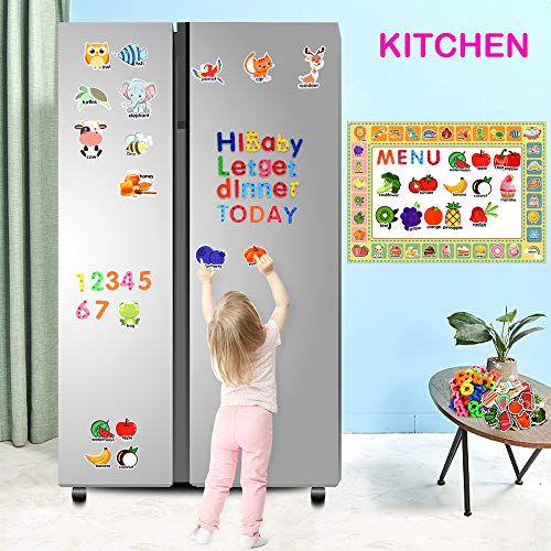 image for Soyee 244pcs Magnetic Letters and Numbers, Fridge Magnets for Refriger