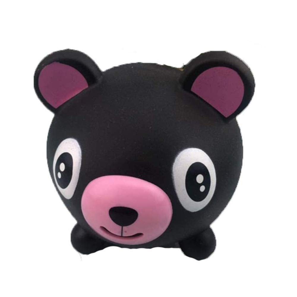 Guanan Squeeze Toys, Talking Animal Ball Tongue Out Toy Soft Squeeze Toy Fidget Hand Ball Toy for Kids Gifts, Adults Stress Relief, Home Decoration (Little Black Dog)