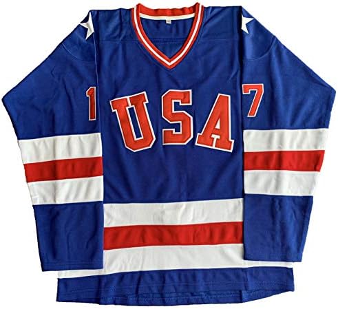 1980 USA Olympic Hockey #21 Mike Eruzione #17 O'Callahan #30 Jim Craig Miracle On Ice USA Jersey White Blue