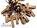 Dozen 12pcs Authentic Wooden Beads Jesus Rosaries Handmade Nazareth Holy Land