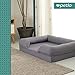 Petlo Orthopedic Pet Sofa Bed - Various Size Options - Dog, Cat or Puppy Memory Foam Mattress Comfortable Couch for Pets with Removable Washable Cover (Large - 36