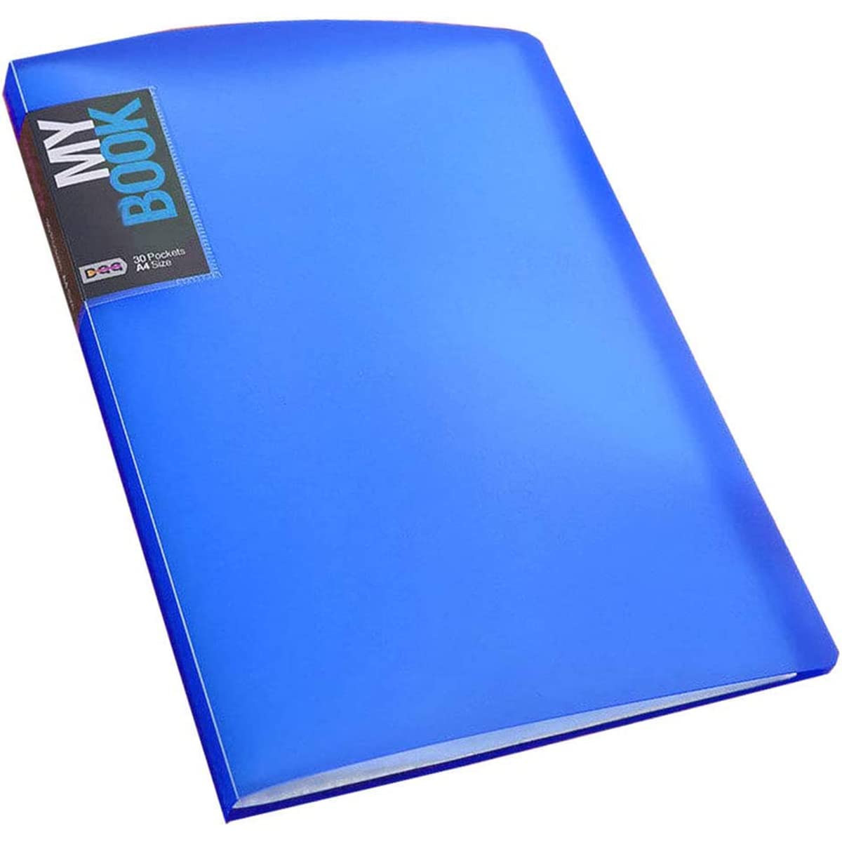 A4 Binders File Folders Sheet Presentation Book 40 Pages Capacity File Folder Racks Blue — image 1