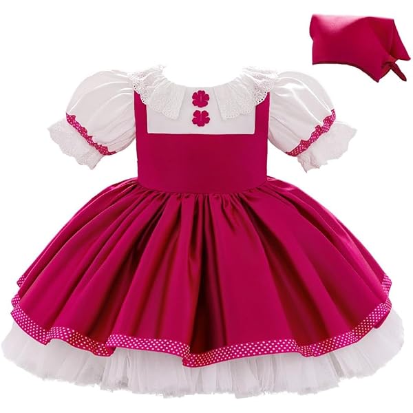 Amazon.com: Masha From Masha And The Bear Costume for Toddlers, Masha and  the Bear Outfit With Dress, Shirt, And Scarf : Toys & Games