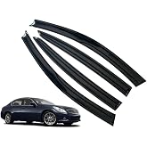 LETINGFAR Window Visors Rain Guards for Infiniti G35 &amp; G37 2007 2008 2009 2010 2011 2012 2013 2014 2015 Accessories, Wind Deflectors Vent Shades for Infiniti G35 &amp; G37