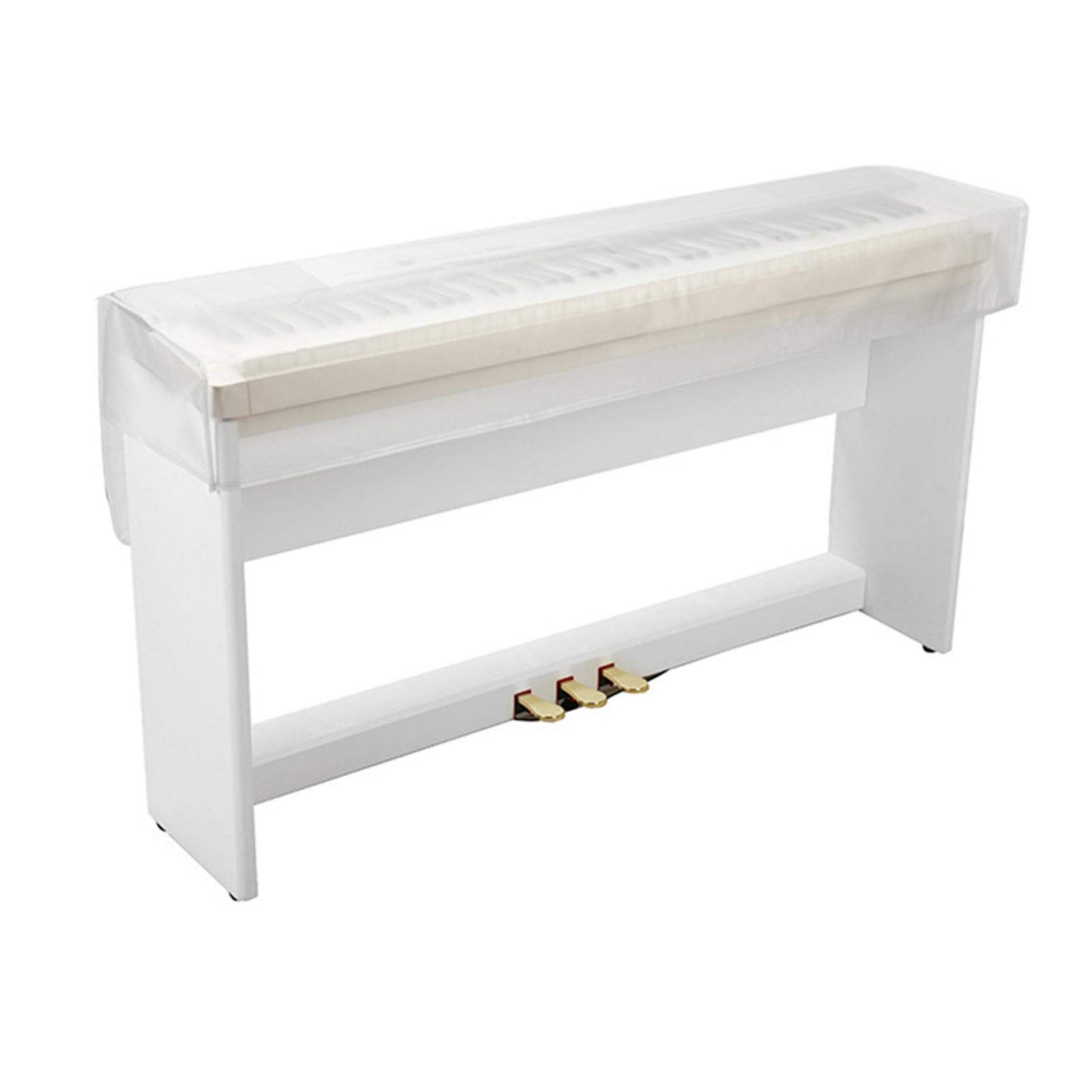 CHENSTAR Piano Keyboard Cover, PEVA Dust Cover For Electric & Digital Piano 61 88 Keys Keyboard Universal Protective Piano Covers, Machine Washable