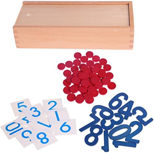 Lovup Creative Montessori Cards Counter Teaching Aid School Math Homeschool Curriculum Toy