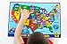 UNCLE WU United State Map Educational Kids Placemat - Waterproof Toddler Placemat