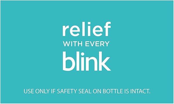 BLINK TEARS LUBRICATING EYE DROPS, MOISTURIZING & SOOTHING FOR MILD TO MODERATE DRY EYES, WITH HYALURONATE, REDUCES DISCOMFORT, LONG-LASTING HYDRATION, SOOTHES & MOISTURIZES, 1 FL OZ
