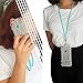 TOOVREN Cell Phone Lanyard Silicone iPhone Neck Strap Smart Phone Case Necklace Holder With Detachable Lanyard for iPhone 6 6s 7 8 Plus X Samsung Galaxy s6 s7 s8 Note 5 8 (1 Pack)