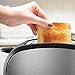 2 Slice Toaster, TOBOX Toasters with 2 Extra-Wide Slots, Removable Crumb Tray, Defrost and Reheat Buttons - Brushed Stainless Steel