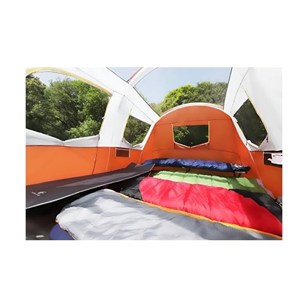 Alpha Camp 6 Person Family Tent with Screen Room Camping Galore