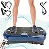 Triclicks-Vibration-Exercise-MachineUltra-Slim-Vibration-Plate-Power-TrainerMotor-Vibration-Plate-180-Levels-Bluetooth-Speaker-Remote-Control-2-Loop-Bands-USB-Music-Player Triclicks Vibration Plate Exercise Machine Vibration Platform Machine for Home Fitness Training, Full Body Workout…