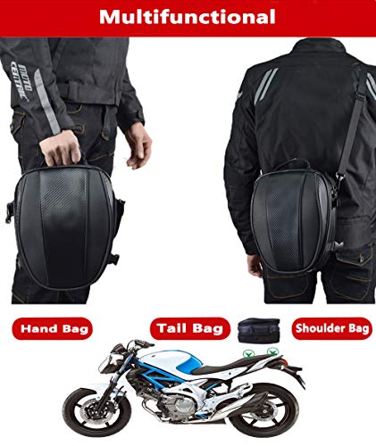 Motorcycle Tail Bag, Meago Multifunctional Sport Seat Bag Nylon Luggage Bag Motorbike Back Seat Bag Tear-Resistant Motorbike Accessories Bag for Universal Fit,15 Liters (Upgraded Tail Bag) - Thumbnail 5