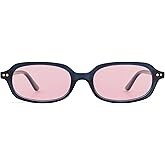 Appassal Retro Rectangle Sunglasses for Women Men Trendy Small Narrow Square Sunnies AP3729