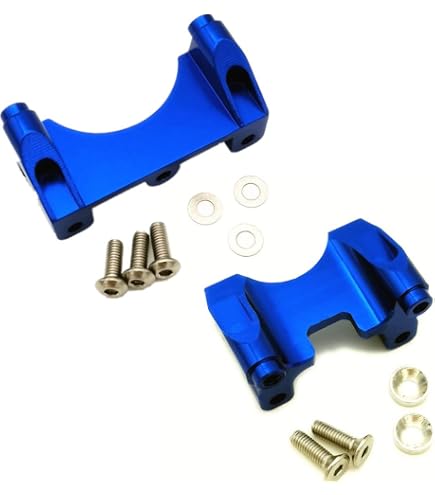 Supporto Proteggi Scatola Ingranaggi Anteriore In Alluminio Blu – Ricambio Per RC Traxxas E-REVO, REVO, SUMMIT, Slayer Pro 4x4 (5343X)