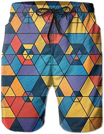 Color Pattern Puzzle Gentleman Short Pants