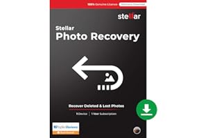 STELLAR DATA RECOVERY Stellar Photo Recovery Software | for Mac | Standard | Recover & Repair Deleted or Corrupt Photos, Audios, Videos | 1 Device, 1 Yr Subscription | Instant Download (Email Delivery)