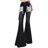 kakarin choyx Y2K Harajuku High Waisted Denim Pants for Women Fashion Vintage Lace Drawstring Gradual Bell Bottom Jeans