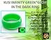 KUSI Silicone Wedding Ring Band for Women Committed to Active Lifestyle, Infinity Bands, Flex Rubber, Comfort Fit, Green Glow in the Dark Size 7, Perfect Replacement for Metal Rings