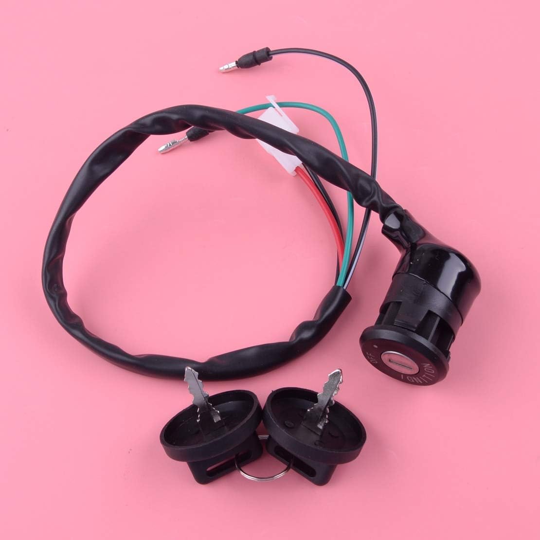 53cm Motorcycle Ignition Switch With 2 Keys Replacement Fit For Honda ATC250ES Big Red 1985 1986 1987