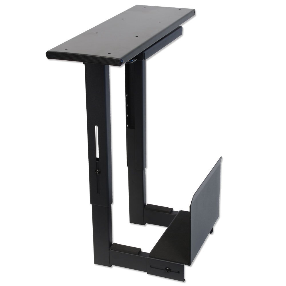 Lindy Sliding Under Desk PC Holder, Black