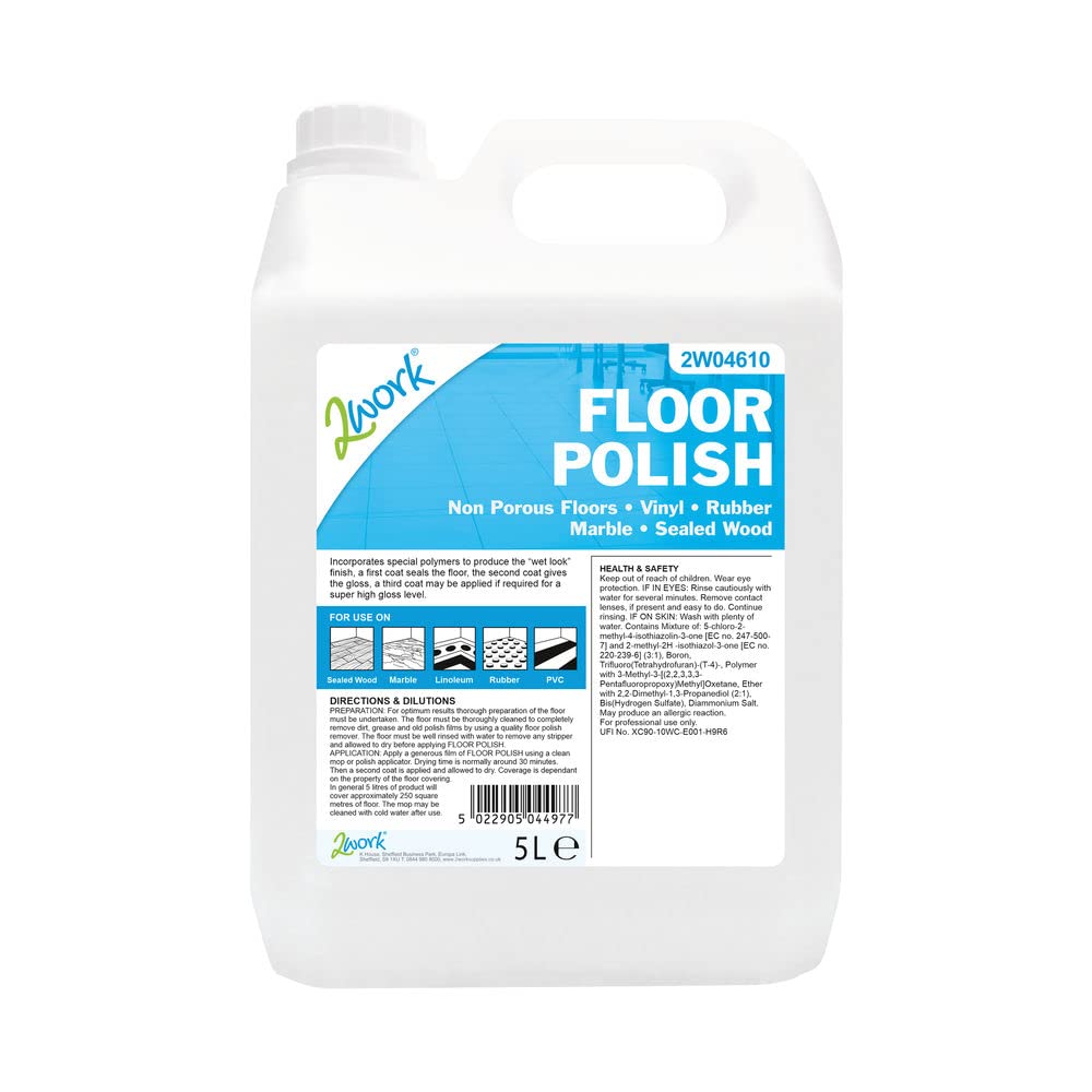 2Work 2W04610 Floor Polish 5 Litre