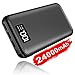 Portable Charger Power Bank 24000mAh - High Capacity with LCD Digital Display,3 USB Output & Dual Input External Battery Pack Compatible with Smart Phones,Android Phones,Tablet and More