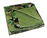 Texsport Heavy-Duty Reinforced Multi-Purpose Reversible Camo Olive Drab Tarp
