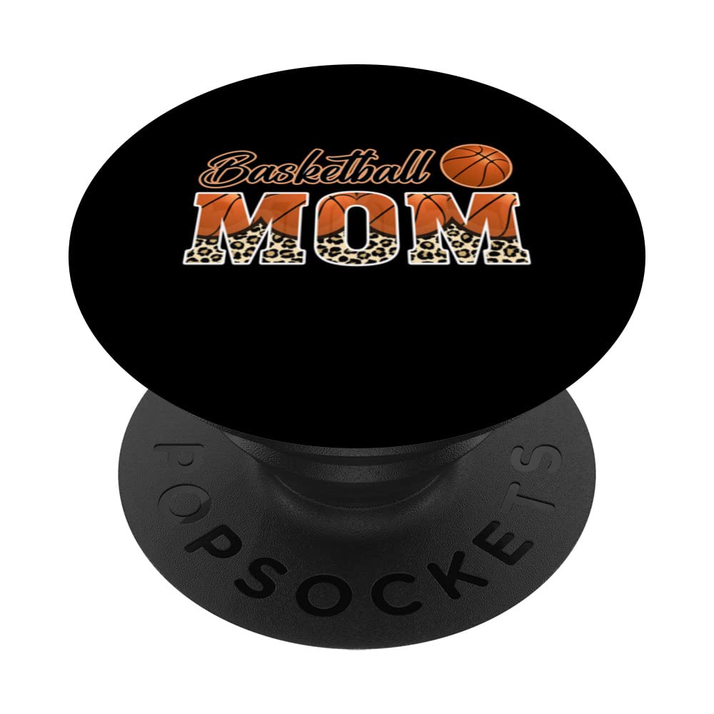 Basketball sports design for women men kids basketball mom PopSockets Swappable PopGrip
