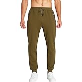 Tansozer Men's Lightweight Joggers Casual Slim Sweatpants Track Pants with Zipper Pockets