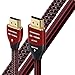 AudioQuest Cinnamon 1m (3' 4" feet) Black/Red HDMI Cable, Black; Red primary