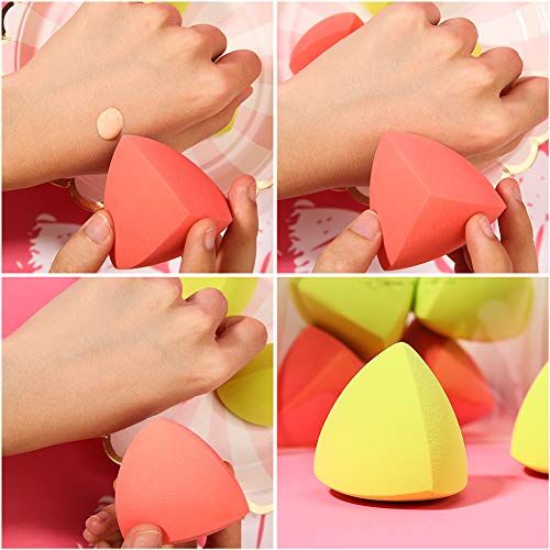 image for Docolor Makeup Sponges 4Pcs Makeup Blender Sponge Foundation Blending 